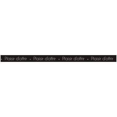 Bobine de bolduc Plaisir d'offrir 250mx10mm couleur noir et blanc - Ma Rentrée Facile