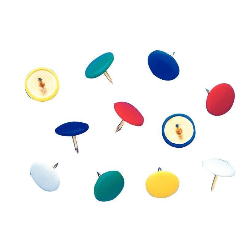 Boite de 100 punaises tête couleur - Ma Rentrée Facile