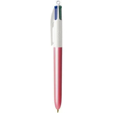 Boîte de 12 stylos bille Bic 4 couleurs Pearl assortis - Ma Rentrée Facile