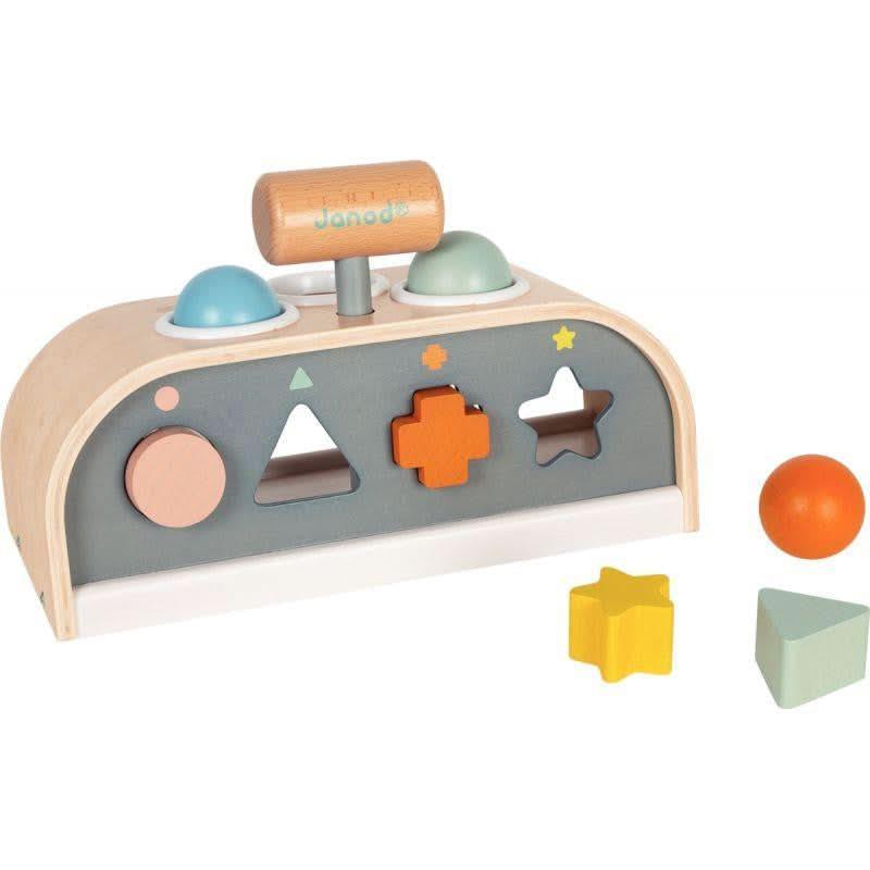 Boite à formes en bois 3 en 1 JANOD - Ma Rentrée Facile