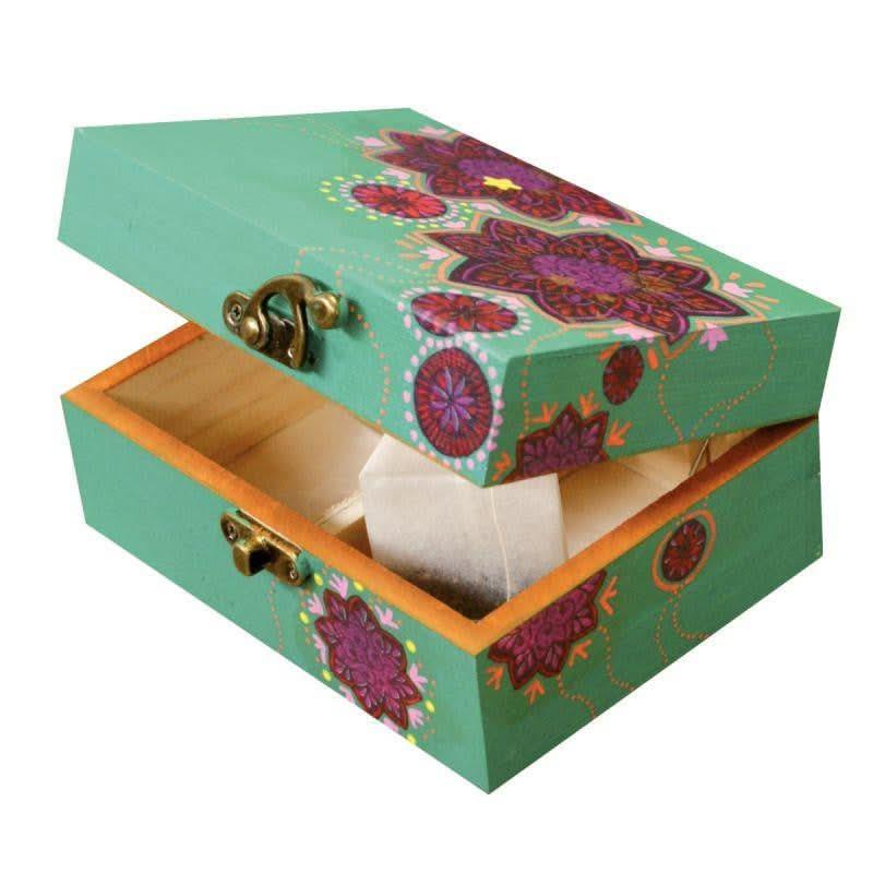 Boite à thé en bois 2 compartiments - Ma Rentrée Facile