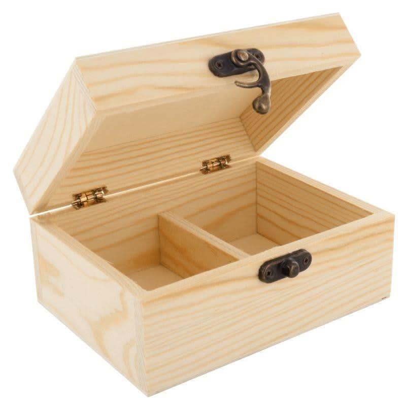 Boite à thé en bois 2 compartiments - Ma Rentrée Facile