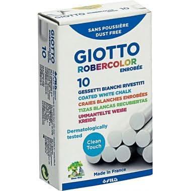 Boîte de 10 craies enrobées blanches - Ma Rentrée Facile