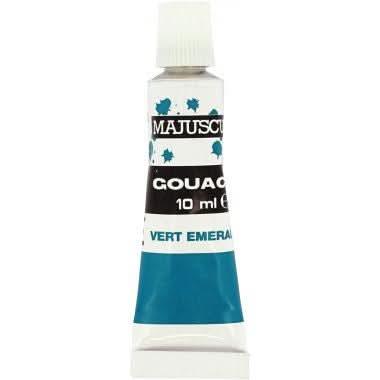 Boîte de 10 tubes 10ml de gouache en pâte MAJUSCULE, couleurs assorties - Ma Rentrée Facile
