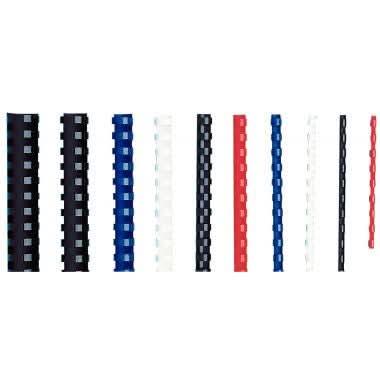 boîte de 100 anneaux à relier/peignes à relier diamètre 8 mm blanc - Ma Rentrée Facile