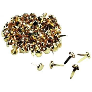 Boîte de 100 attaches parisiennes 16 mm, en acier laitonné - Ma Rentrée Facile