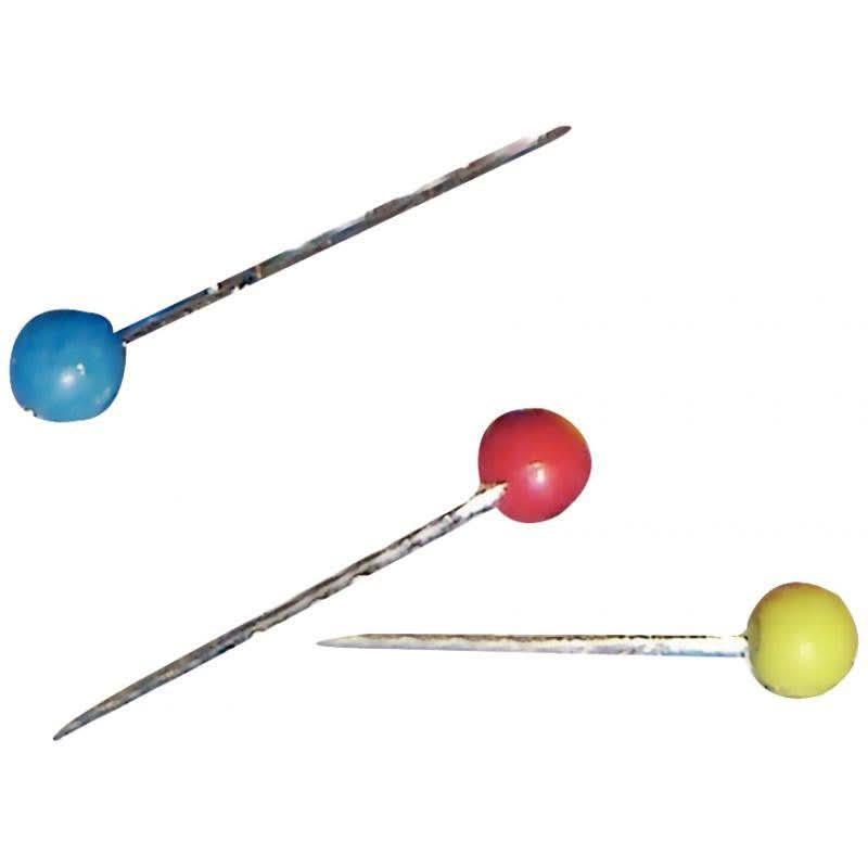 Boite de 100 épingles de signalisation tête ronde diamètre 5mm assortis - Ma Rentrée Facile