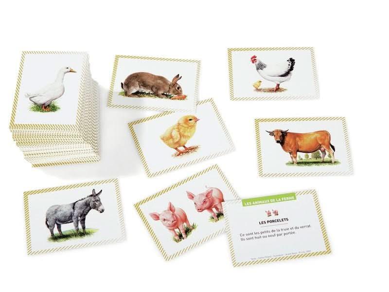 Boite de 100 images Les animaux de la ferme - Ma Rentrée Facile
