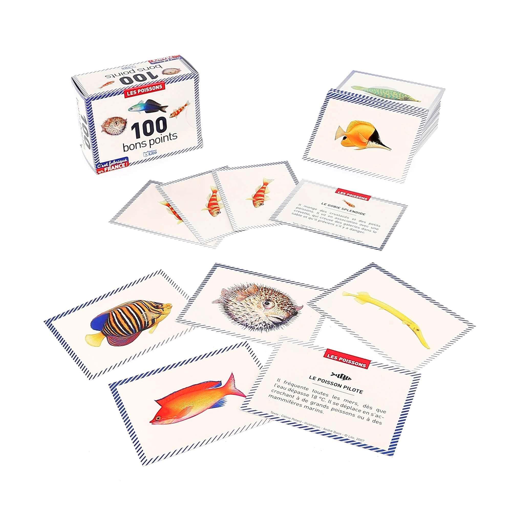 Boite de 100 images Les poissons - Ma Rentrée Facile