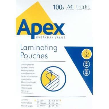 Boite de 100 pochettes à plastifier format 216x303mm pour document A4 ép 75/80µ - Ma Rentrée Facile