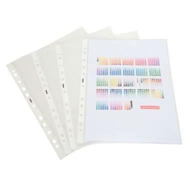 100 pochettes plastiques perforées 9/100ème 21x29,7 aspect lisse - Ma Rentrée Facile