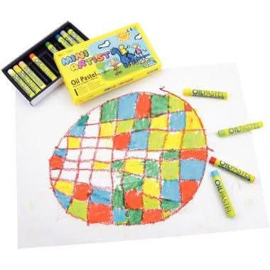 Boîte de 12 craies pastels à l'huile Mini Artist - Ma Rentrée Facile
