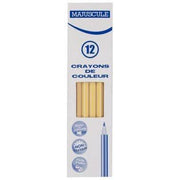 Boîte de 12 crayons de couleur Majuscule beige clair - Ma Rentrée Facile