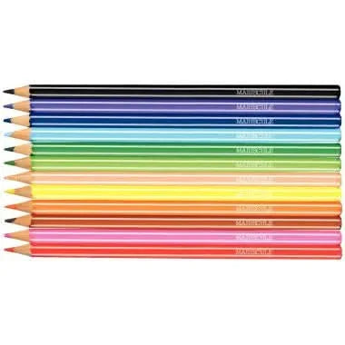 Boîte de 12 crayons de couleur Majuscule - Ma Rentrée Facile