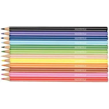 Boîte de 12 crayons de couleur Majuscule - Ma Rentrée Facile