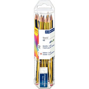 Boîte de 12 crayons graphite HB Staedtler Noris 120 - Ma Rentrée Facile