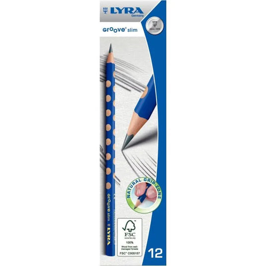 Boite de 12 crayons graphite HB triangulaire Groove slim - Ma Rentrée Facile
