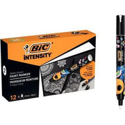 Boîte de 12 marqueurs peinture Bic Intensity blancs - Ma Rentrée Facile