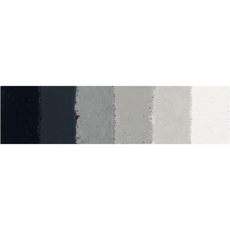 Boite de 12 pastels sec carre camaieu de gris - Ma Rentrée Facile