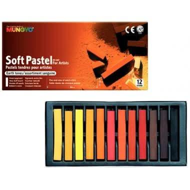 Boite de 12 pastels sec carré sanguine - Ma Rentrée Facile