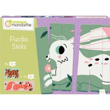 Boite de 12 puzzles sticks, la forêt - Ma Rentrée Facile