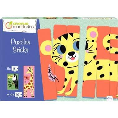 Boite de 12 puzzles sticks, la savane - Ma Rentrée Facile