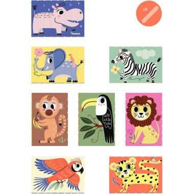 Boite de 12 puzzles sticks, la savane - Ma Rentrée Facile