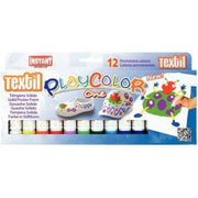 Boite de 12 sticks de gouache textile couleurs assorties - Ma Rentrée Facile