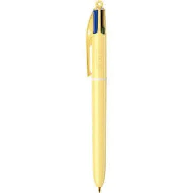 Boîte de 12 stylos bille Bic 4 couleurs, pointe moyenne, pastel, coloris assortis - Ma Rentrée Facile
