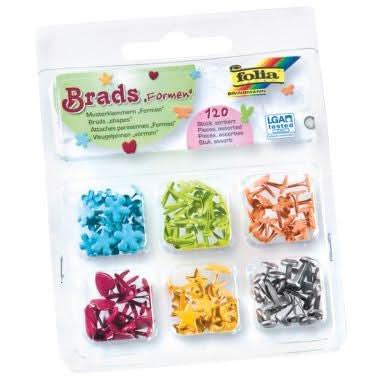 Boîte de 120 attaches parisiennes fantaisies 10 mm couleurs assorties - Ma Rentrée Facile