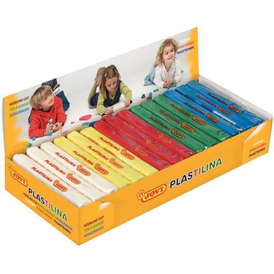 Boîte de 15 pains de 150g Plastilina couleurs primaires assorties - Ma Rentrée Facile