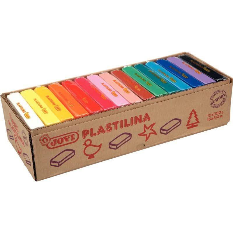 Boîte de 15 pains de 350g Plastilina couleurs assorties - Ma Rentrée Facile