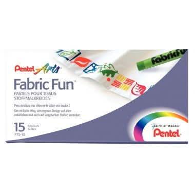 Boîte de 15 pastels pour tissus Pentel Arts - Ma Rentrée Facile