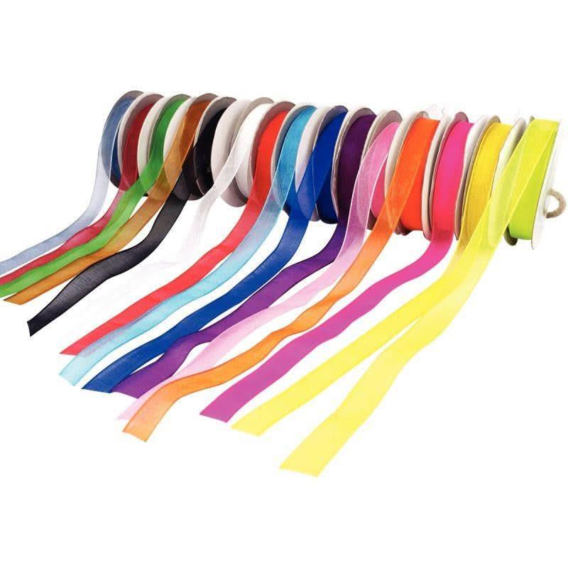 Boite de 15 rubans organza, 9 mm x 10 m - Ma Rentrée Facile