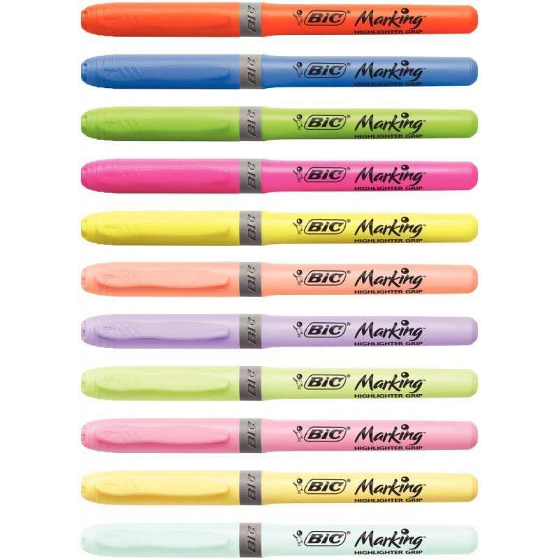 Boite de 15 surligneurs BIc Highlighter - Ma Rentrée Facile