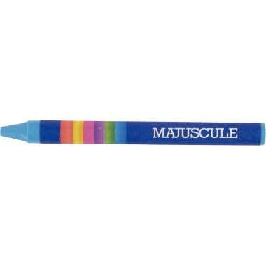 Boîte de 16 crayons à la cire 9 cm couleurs Majuscule - Ma Rentrée Facile