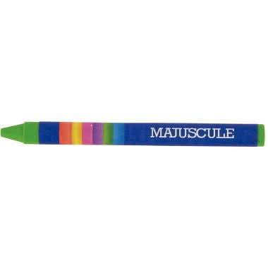 Boîte de 16 crayons à la cire 9 cm couleurs Majuscule - Ma Rentrée Facile