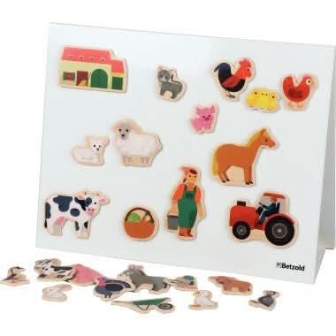 Boite de 24 magnets Farmix en bois DJECO - Ma Rentrée Facile