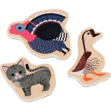 Boite de 24 magnets Farmix en bois DJECO - Ma Rentrée Facile