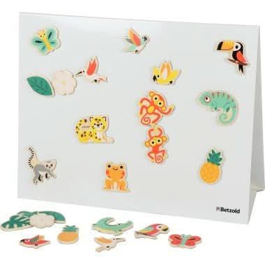 Boite de 24 magnets tropicaux en bois JANOD - Ma Rentrée Facile