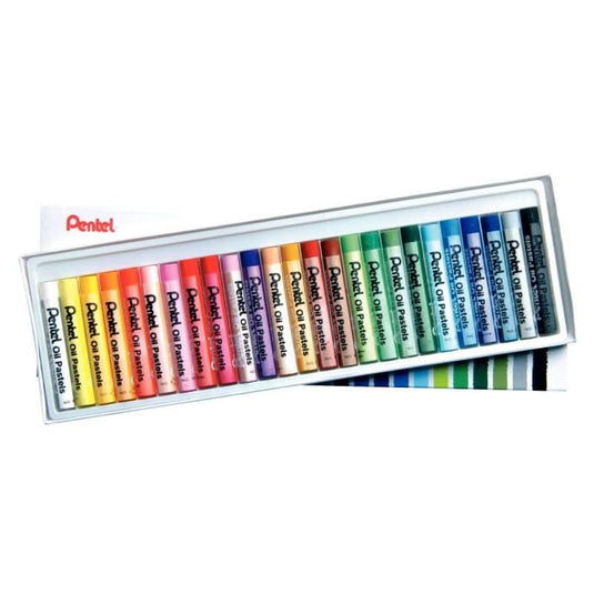 Boîte de 25 craies Pastel à l'huile diamètre 8mm - Ma Rentrée Facile