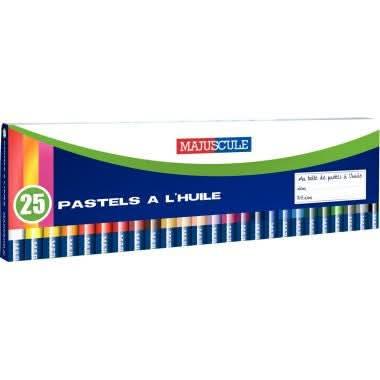 Boîte de 25 pastels à l'huile Majuscule - Ma Rentrée Facile