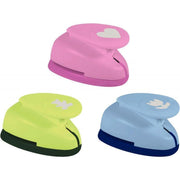 Boite de 3 perforateurs déco assortis motifs fête des mères : coeur, tulipe, ourson - Ma Rentrée Facile