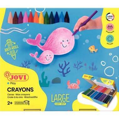 Boîte de 300 crayons plastique 12 couleurs Jovi - Ma Rentrée Facile