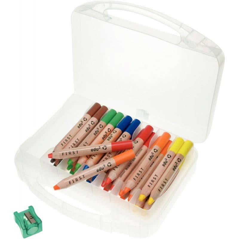Boîte de 36 crayons de couleur Edu First + 3 taille-crayons - Ma Rentrée Facile