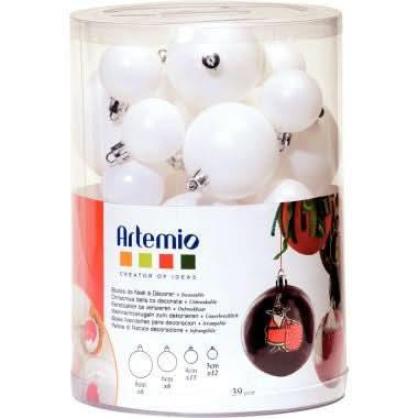 Boite de 39 boules en plastique blanc - Ma Rentrée Facile