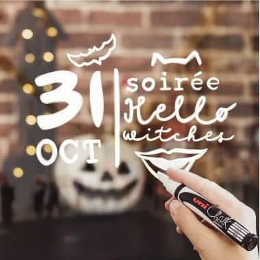 Boîte de 4 marqueurs craie Chalk pointe moyenne 1,8-2,5mm blanc - Ma Rentrée Facile