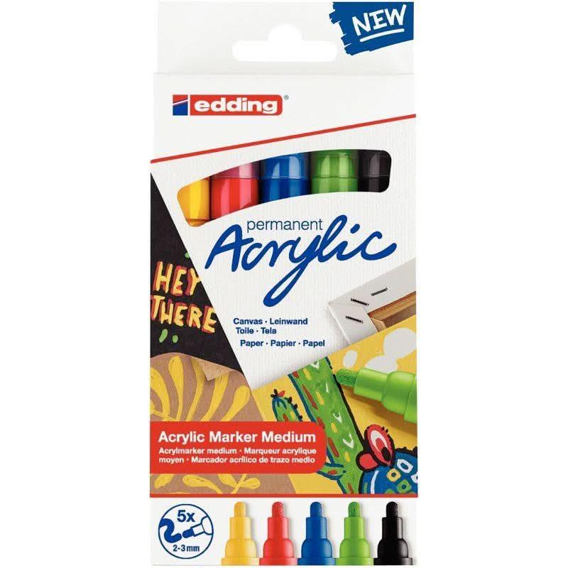 Boite de 5 marqueurs peinture E-5100 basic - Ma Rentrée Facile