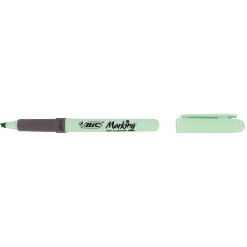 Boite de 5 surligneurs Bic Highlighter grip pastel - Ma Rentrée Facile