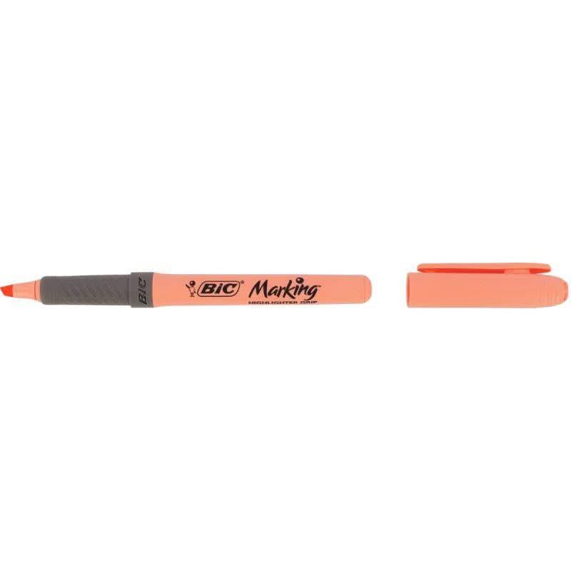 Boite de 5 surligneurs Bic Highlighter grip pastel - Ma Rentrée Facile